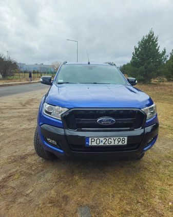 Ford Ranger cena 145000 przebieg: 80000, rok produkcji 2018 z Poznań małe 121